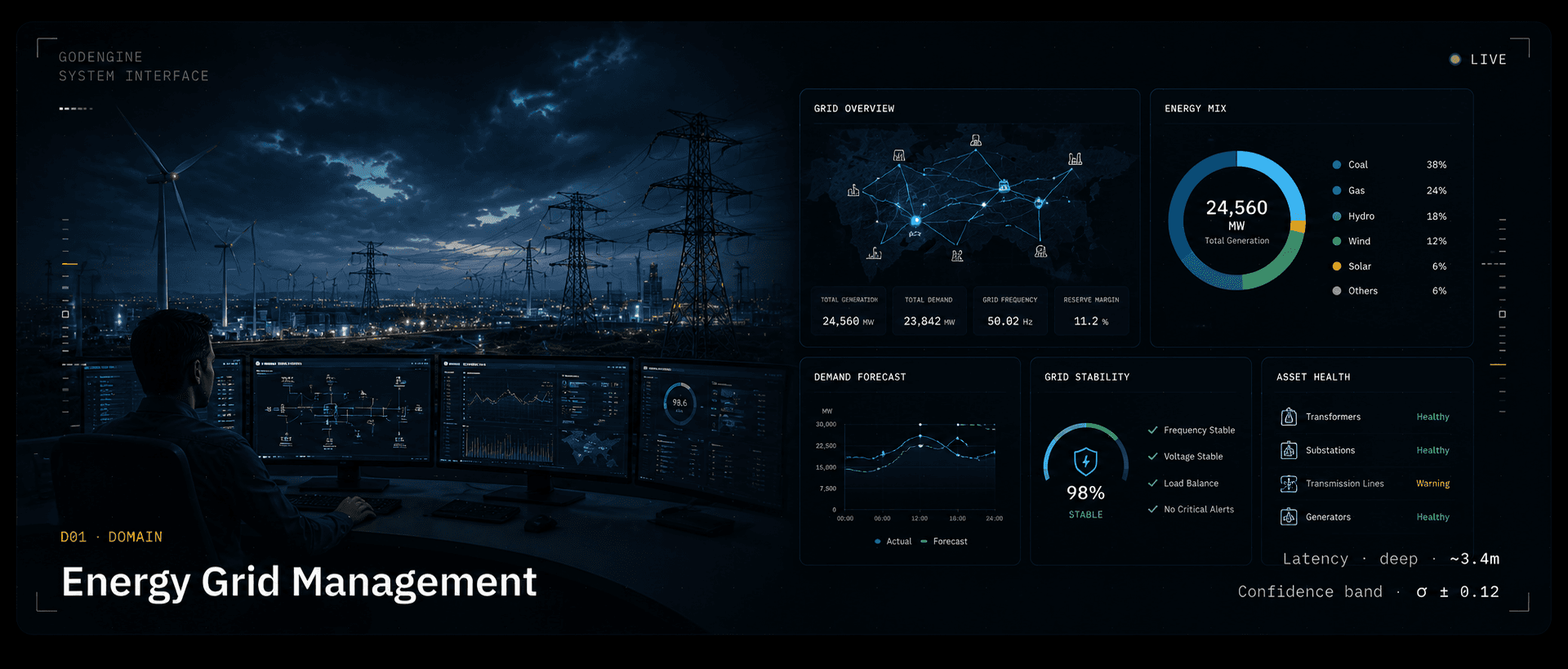 Energy Grid Management — GodEngine domain pack